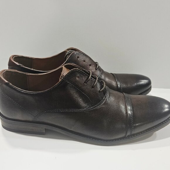 Steve Madden Finnch Cap-Toe Oxfords Men’s 10.5 Cognac (Tag Error) - Picture 11 of 13